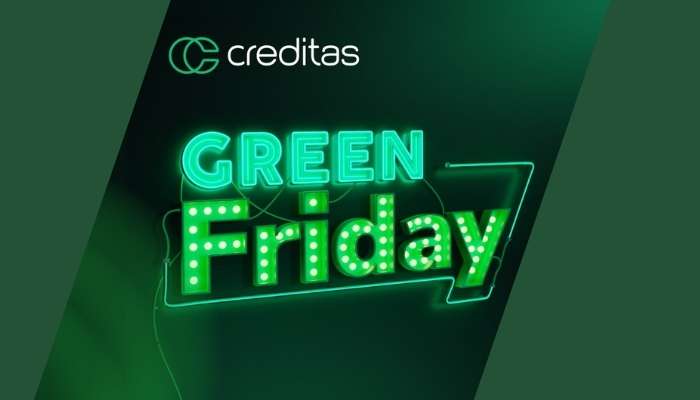 Green Friday Creditas com taxas promocionais